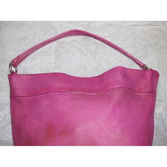 Prada RETRO Hot Pink Leather XL Hobo Satchel Shoulder Bag - Picture 5 of 9